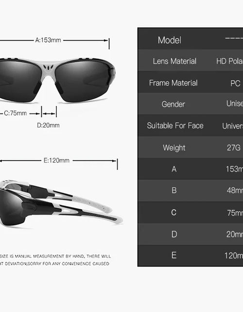 Load image into Gallery viewer, Polarized Sunglasses Men Women Sports Sunglasses Goggles Cycling Glasses Outdoor Sports Motorcycle Running Fishing
