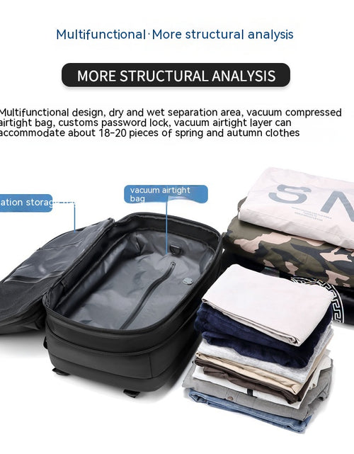Load image into Gallery viewer, Travel Backpack Men'S Business Multifunction Computer Bag Vacuum Compression Large-Capacity Backpack
