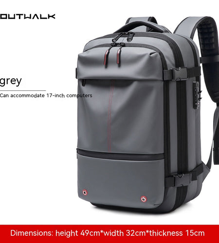 Travel Backpack Men'S Business Multifunction Computer Bag Vacuum Compression Large-Capacity Backpack