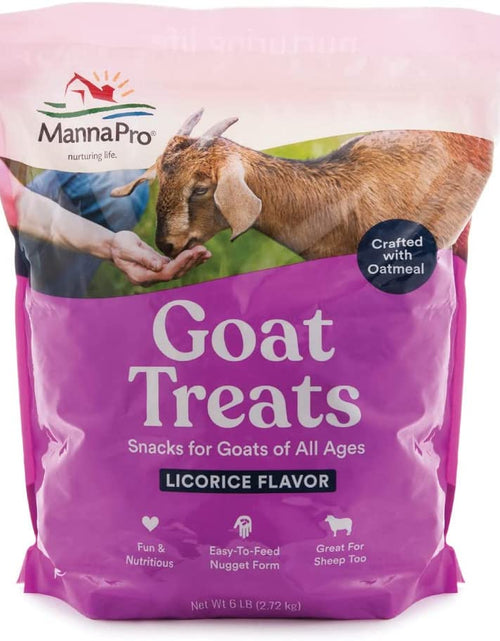 Load image into Gallery viewer, Goat Treats - Made with Oatmeal – Daily Goat Treats - Licorice Flavor – 6 Pounds of Goat Treats
