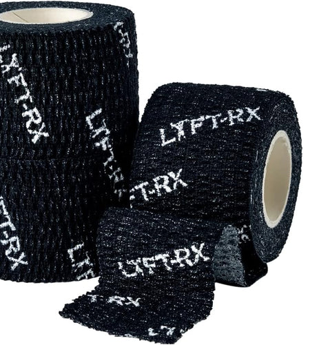 Weightlifting Hook Grip Tape W/Premium Adhesive for Olympic Weight Lift, Cross Fitness, Lifting, Stretch Athletic Finger Wrap, Protects Thumb Fingers Hand, Enhances Grip