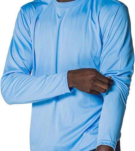 Men'S Outdoor UPF 50+ Long Sleeve T-Shirt, UV Sun Protection for Fishing, Running, Hiking