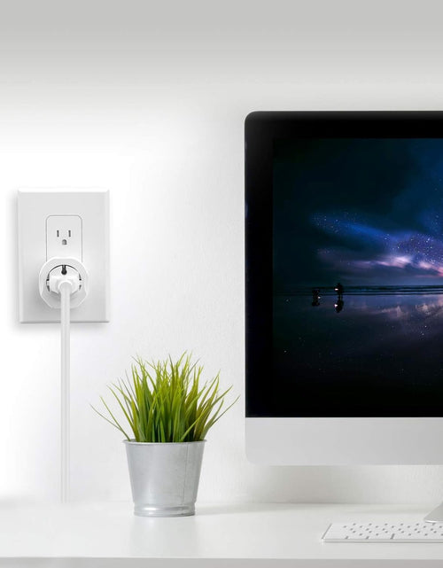 Load image into Gallery viewer, 1 Pack European to US Plug Adapter,  EU to US Adapter, Europe to USA Travel Converter for Most of EU Spain France Type C E F Plugs to America
