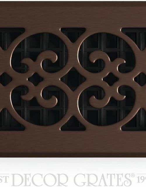 Load image into Gallery viewer, SPH412-RB Floor Register, 4X12, Rubbed Bronze Finish
