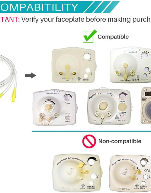 Load image into Gallery viewer, Pump in Style Tubing X4, Spare and Replacement Tubing Compatible with Medela Pump in Style Advanced Breast Pump - BPA Free (4 Pc)
