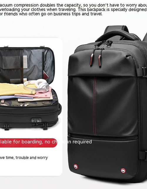 Load image into Gallery viewer, Travel Backpack Men'S Business Multifunction Computer Bag Vacuum Compression Large-Capacity Backpack
