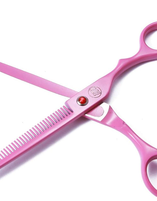 Load image into Gallery viewer, Professional Dog Grooming Scissors Set, 7 Inch/8 Inch Pet Grooming Scissors Chunkers Shears for Dog, Curved Dog Grooming Scissors, Thinning Shears for Dog with Grooming Comb
