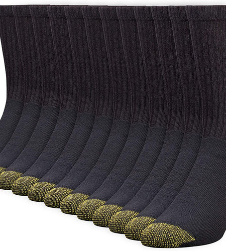 Men'S 656S Cotton Crew Athletic Socks, Multipairs