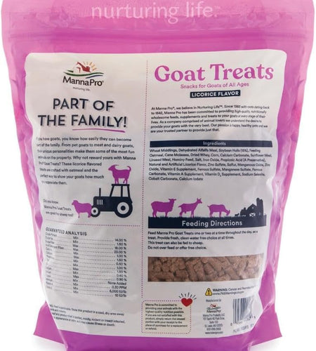 Goat Treats - Made with Oatmeal – Daily Goat Treats - Licorice Flavor – 6 Pounds of Goat Treats