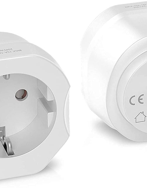 Load image into Gallery viewer, 1 Pack European to US Plug Adapter,  EU to US Adapter, Europe to USA Travel Converter for Most of EU Spain France Type C E F Plugs to America
