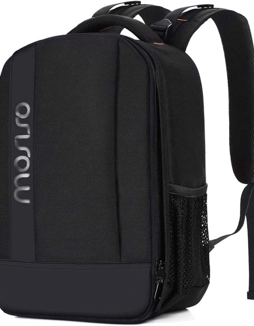 Load image into Gallery viewer, Camera Backpack, Dslr/Slr/Mirrorless Photography Camera Case Buffer Padded Shockproof Camera Bag with Customized Modular Inserts&amp;Tripod Holder Compatible with Canon,Nikon,Sony Etc, Black
