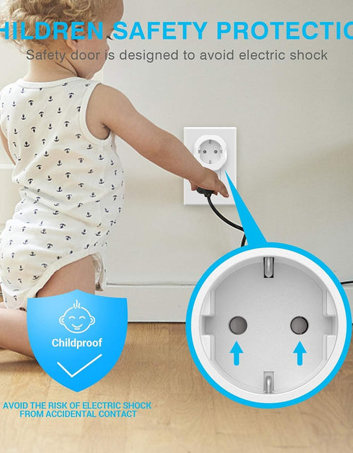 Load image into Gallery viewer, 1 Pack European to US Plug Adapter,  EU to US Adapter, Europe to USA Travel Converter for Most of EU Spain France Type C E F Plugs to America

