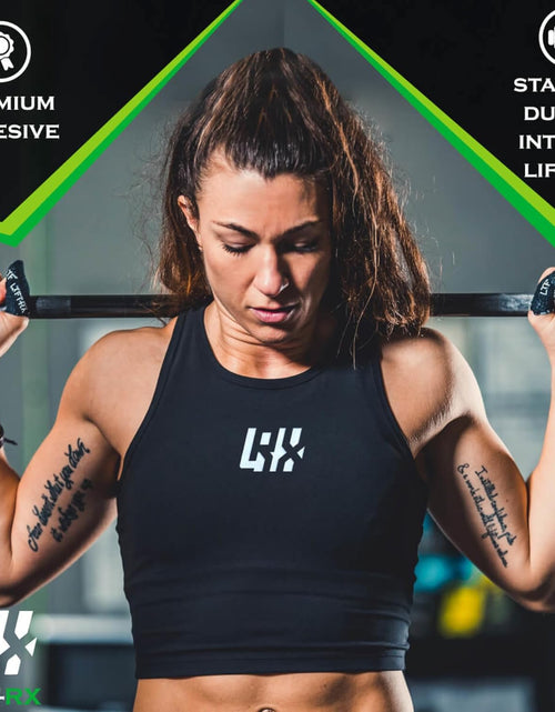 Load image into Gallery viewer, Weightlifting Hook Grip Tape W/Premium Adhesive for Olympic Weight Lift, Cross Fitness, Lifting, Stretch Athletic Finger Wrap, Protects Thumb Fingers Hand, Enhances Grip
